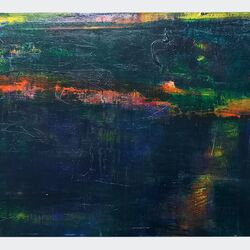 Landschaft 2010  Acryl auf Leinwand  50 x 70 cm