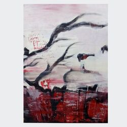 o.T.  2014  Acryl auf Leinwand  50 x 50 cm