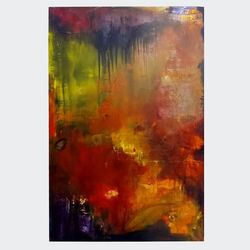 o.T. 2016 Acryl / Collage a. Leinwand 1 m x 80 cm